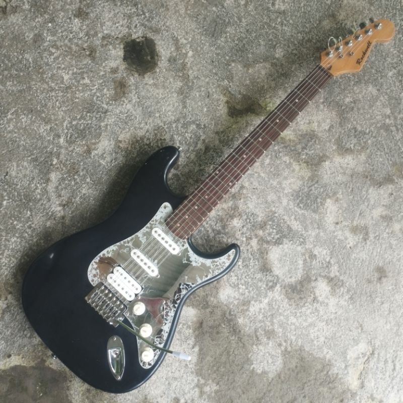 GITAR LISTRIK ROCKWELL STRATOCASTER MIRROR PICKGUARD