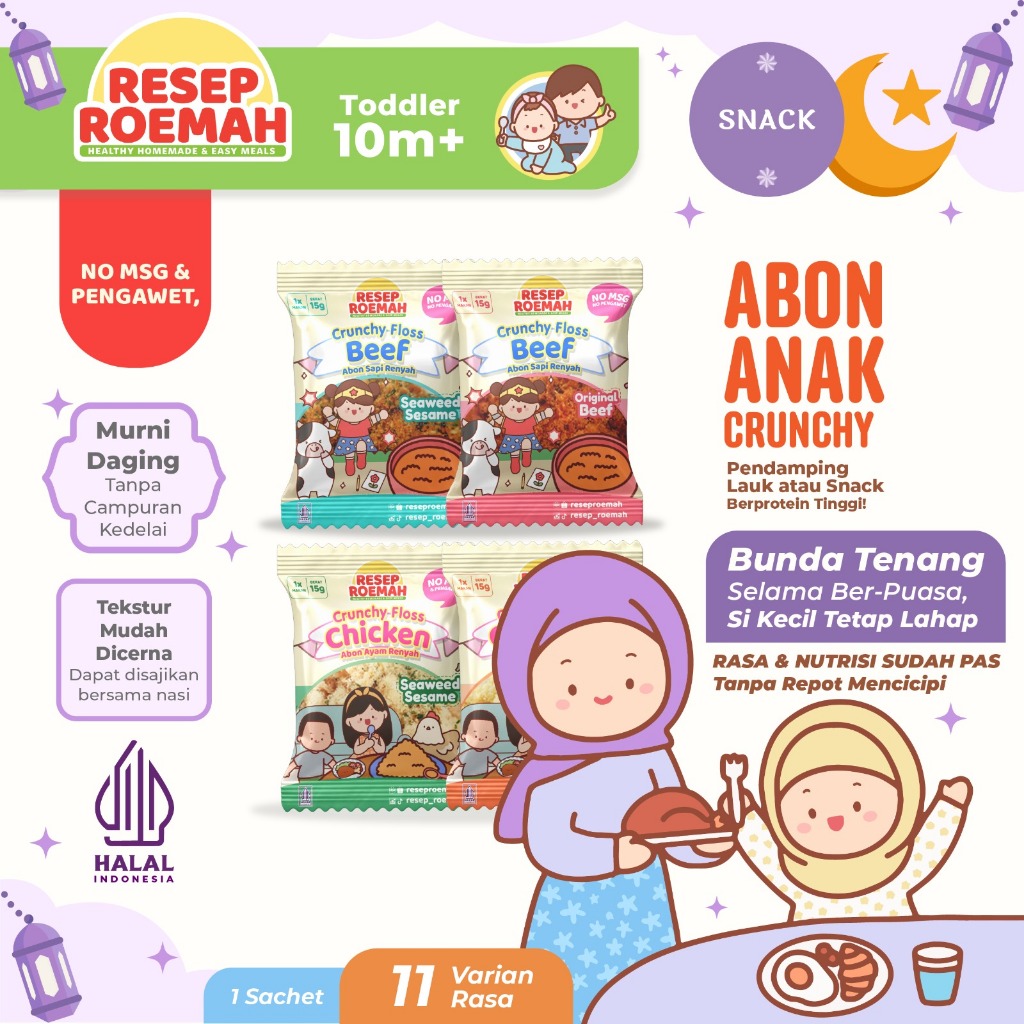 

Resep Roemah Abon Anak Crunchy / Abon Ayam Sapi Ikan Premium / BB Booster Beef Chicken Fish Floss / MPASI Bayi Anti GTM / Halal No MSG