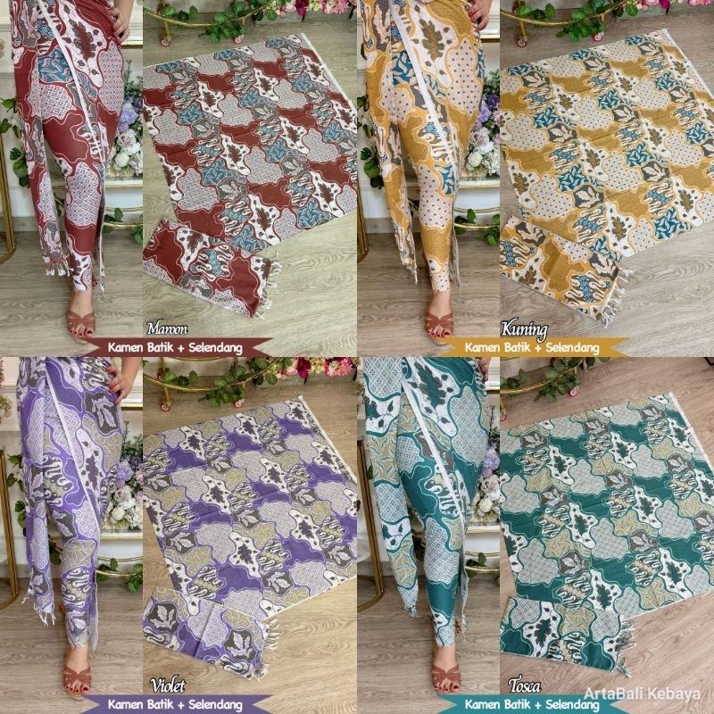 Kamen Batik Set Selendang