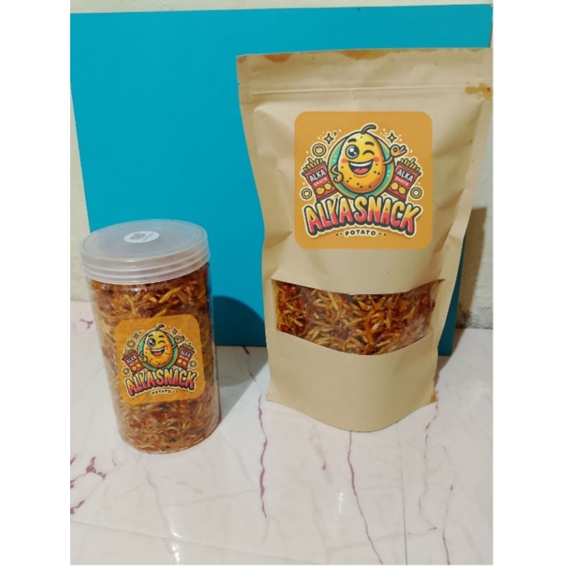 

alka Snack!!! kentang Mustofa kemasan pouch