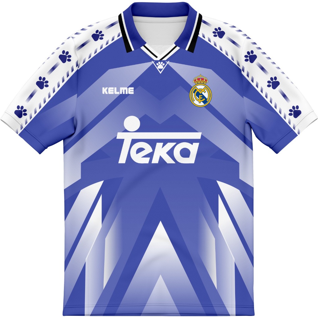 JERSEY RETRO REAL MADRID 1996/1997 FULLPRINT FREE NAMESET