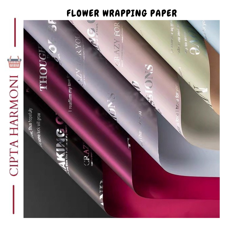 

20 LEMBAR Kertas Buket Bunga Bouquet Florist Cellophane Wrapping Paper KB032