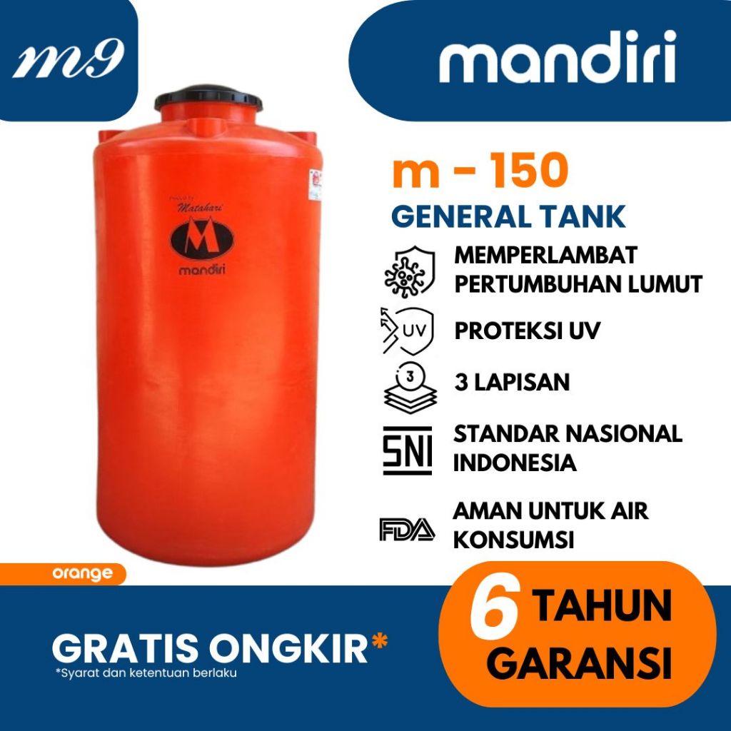 Tangki Air Toren Air Tandon Air Mandiri 1500 liter