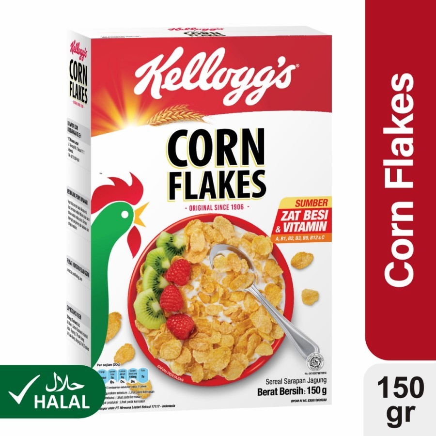 

KELLOGG`S BREAKFAST CEREAL CORN FLAKES BOX 150gr / SEREAL SARAPAN