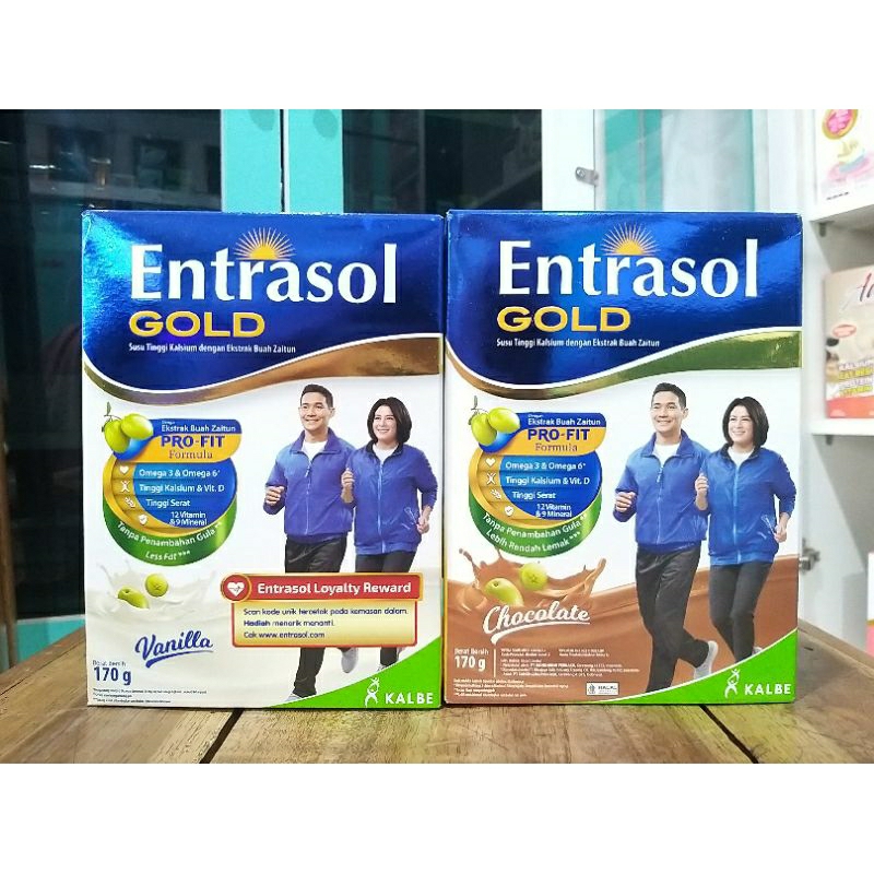 ENTRASOL GOLD 170 GR | SUSU LANSIA | COKELAT DAN VANILA
