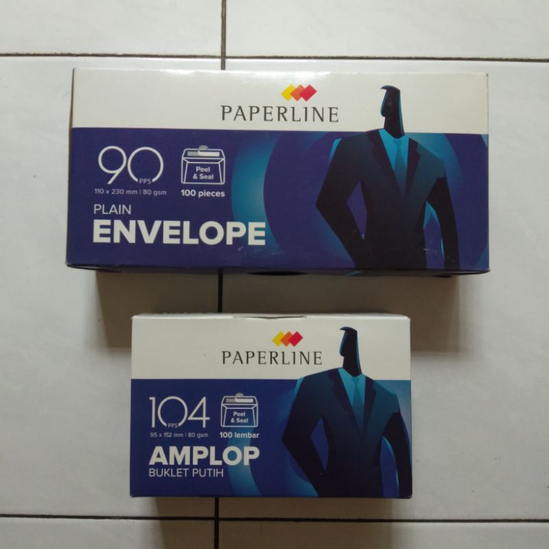 

(1 Pak) Amplop Putih Perekat Paperline No. 90 dan No. 104