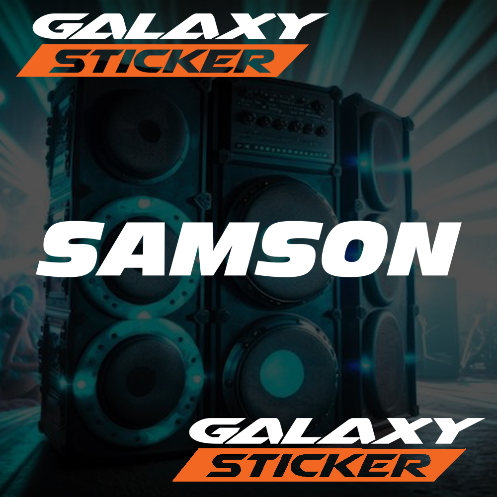 

cutting sticker label hardcase mic samson.stiker box microphone samson