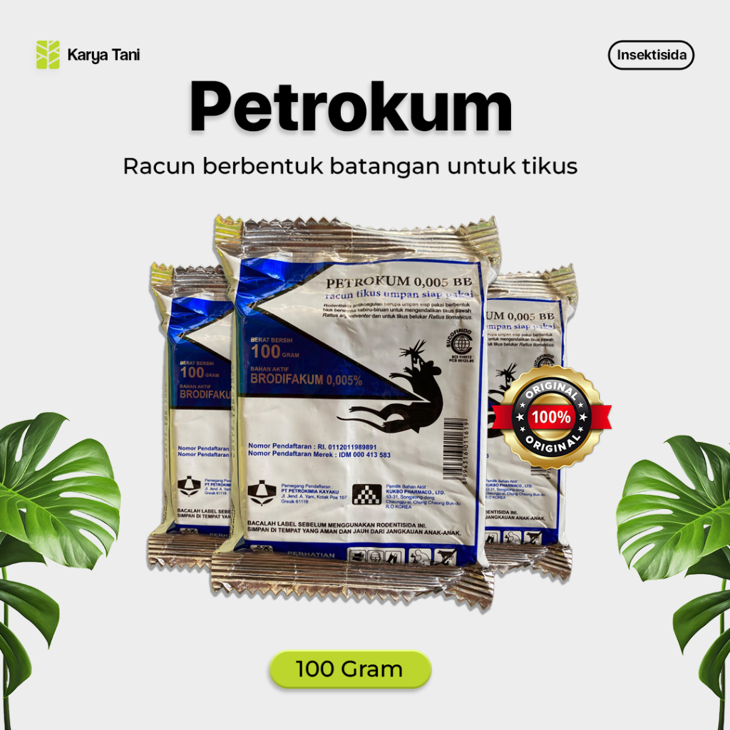 Racun Tikus Petrokum 100gram Racun Tikus Batangan Ampuh Membunuh Tikus