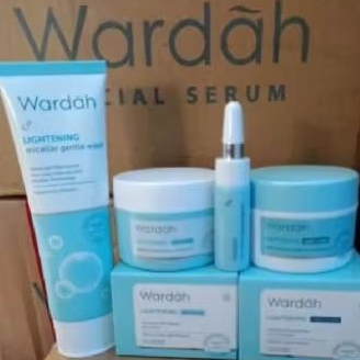 Wardah paket lightening series 4in 1