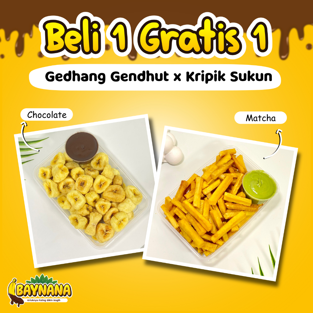

BAYNANA - Gedhang Gendhut x Stik Sukun Beli 1 Gratis 1