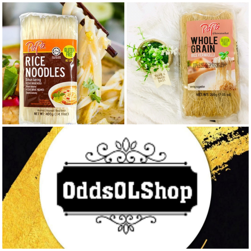 

papa whole grain rice noodles / vermicelli gluten free beras bihun mi kering kebutuhan memasak