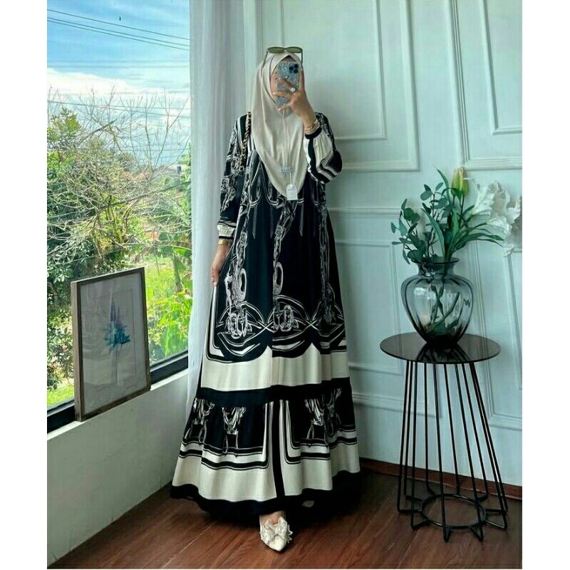 Gamis Kekinian Bahan Rayon Viscose Premium