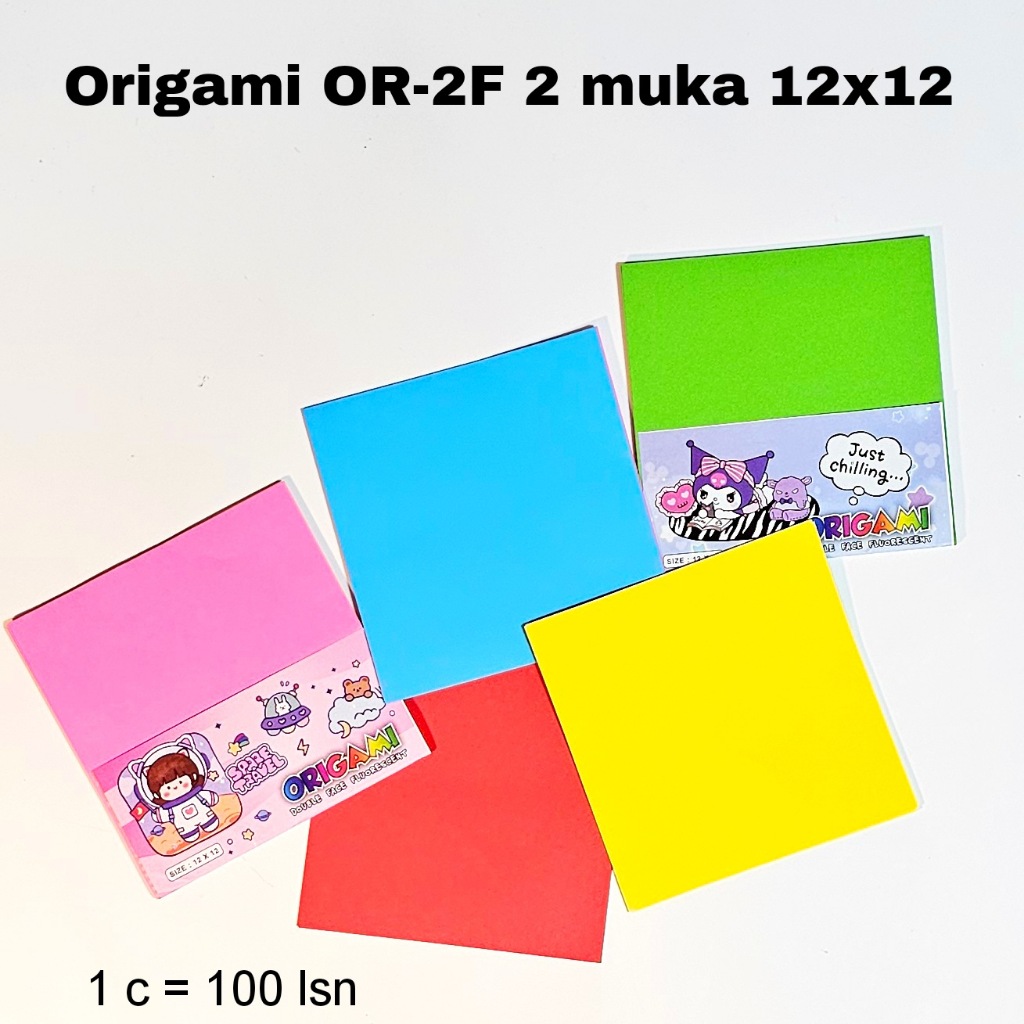 

GG Origami 2 Muka 12x12(Minimal 12) / Kertas Lipat / Kertas Origami/kertas memo