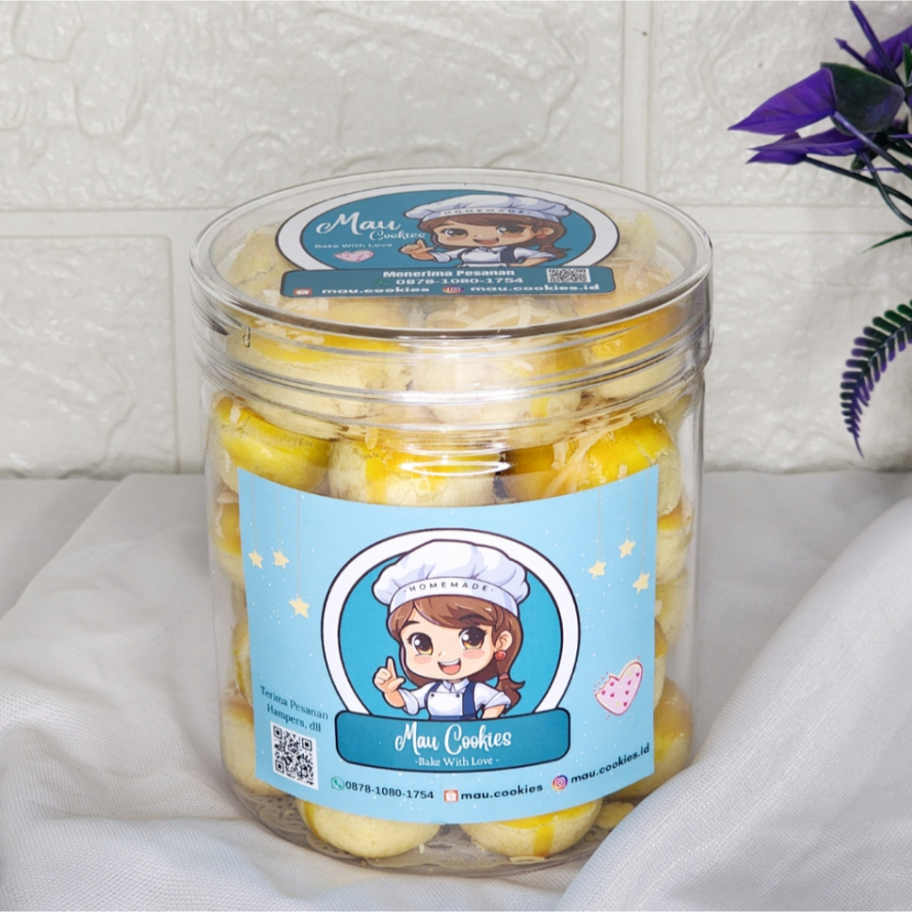 

Nastar Keju Premium Wijsman Toples Tabung 600ML / Nastar Wisman / Nastar Nanas Enak / MAU Cookies