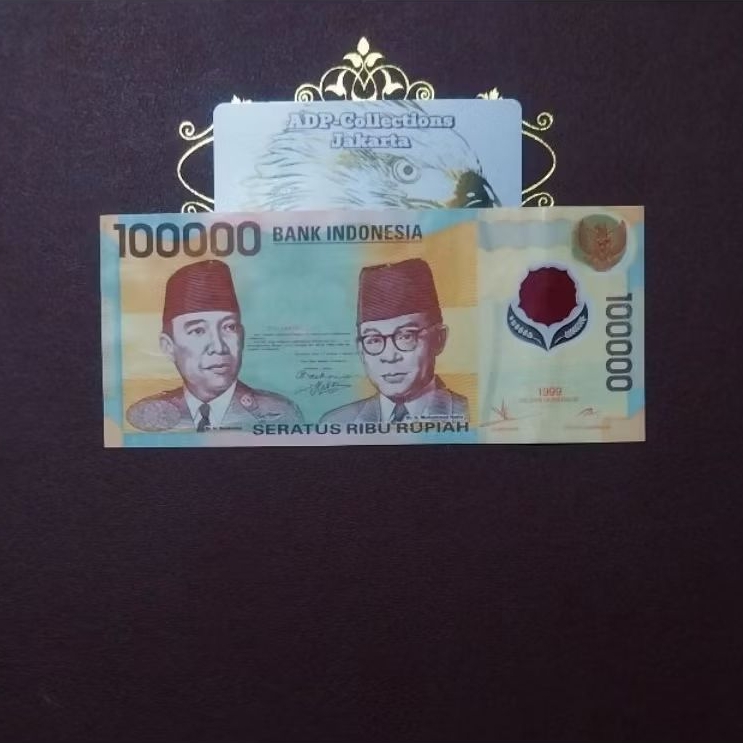 Uang kuno 100000 polymer 1999