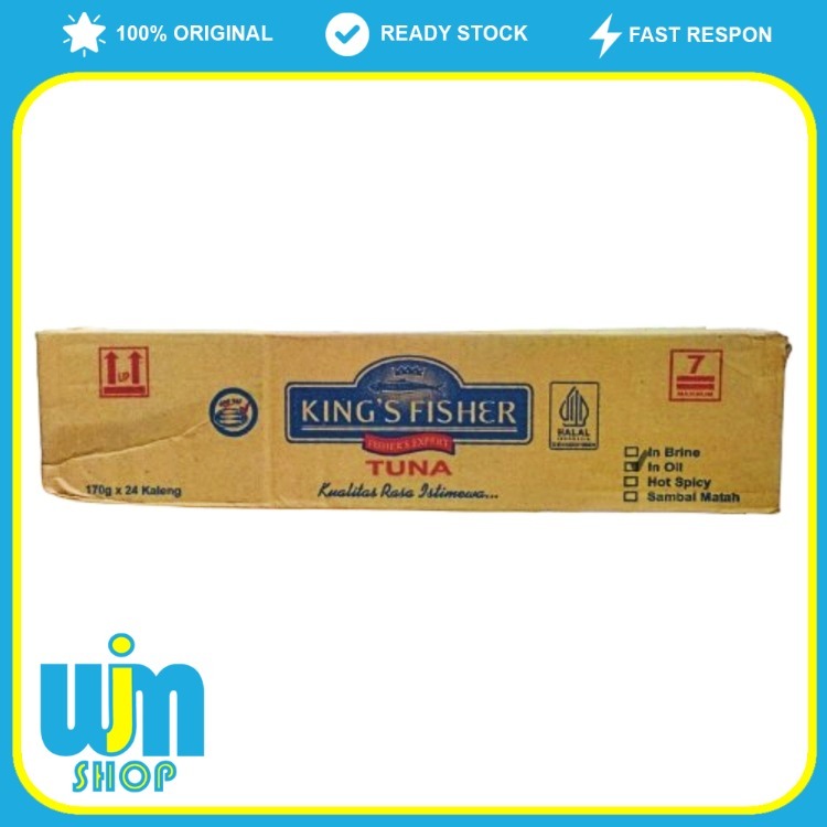 

King's Fisher Ikan Tuna Kaleng Chunk In Vegetable Oil 170g x 24 pcs