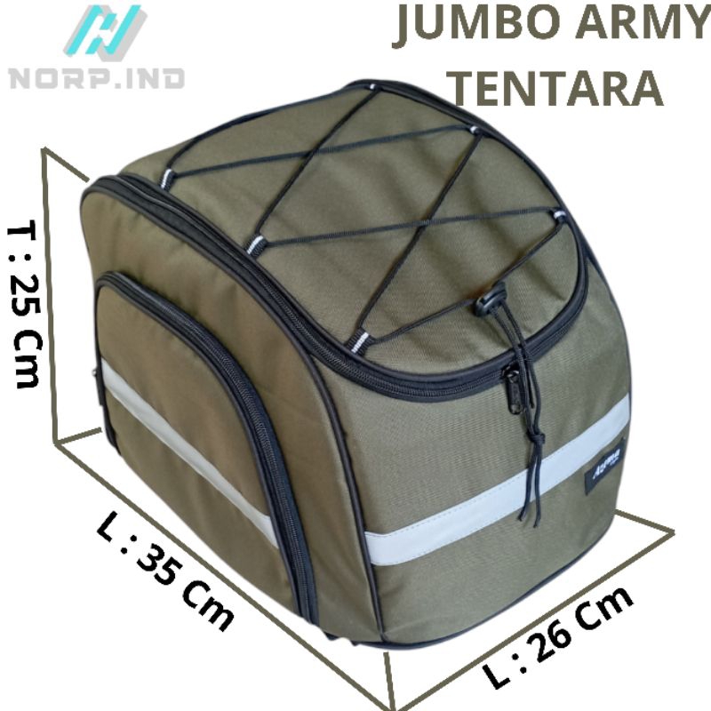 Tas Motor Tas Box Sepeda Motor Funcover Tas Gendong Raincover [Grabfood, Shopeefood, Hiling, Mudik, 
