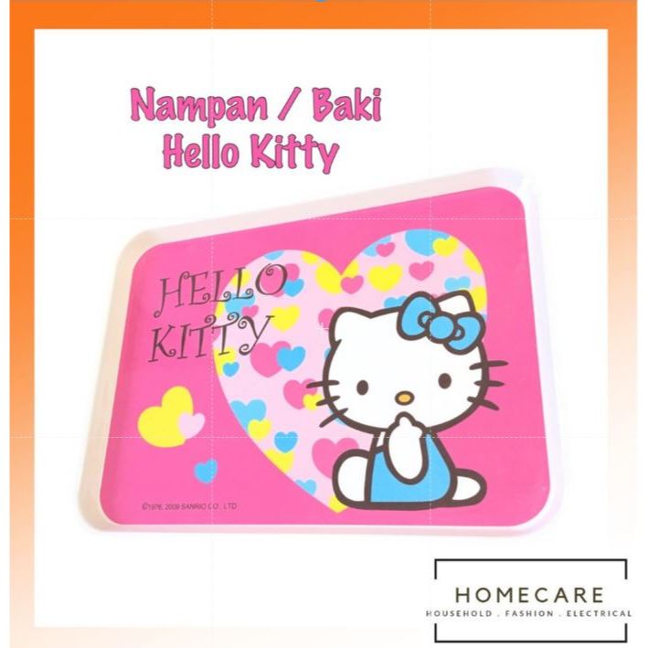 AMS-Nampan Hello Kitty / Tempat Saji Melamin / Nampan Baki Talam Cantik