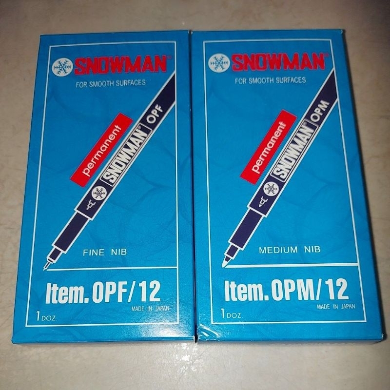 

Pen Snowman Permanent Marker Hitam(Harga tertera 1 lusin isi 12pcs)