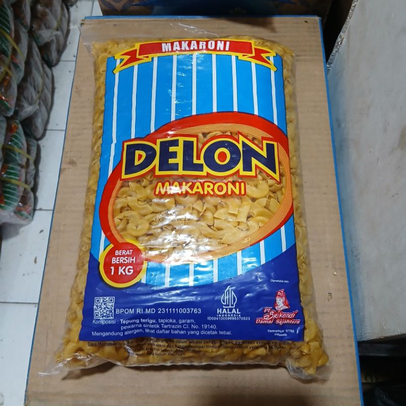 

Makaroni Delon Biru - Makaroni Bantet 1 Kg