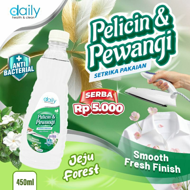 Dbq Pewangi Pakaian Jeju Forest 450ml || Untuk 2-3x Refill Botol Rapika Spray