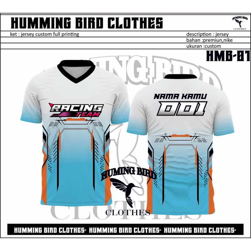 JERSEY RACING CUSTOM FREE DESIGN
