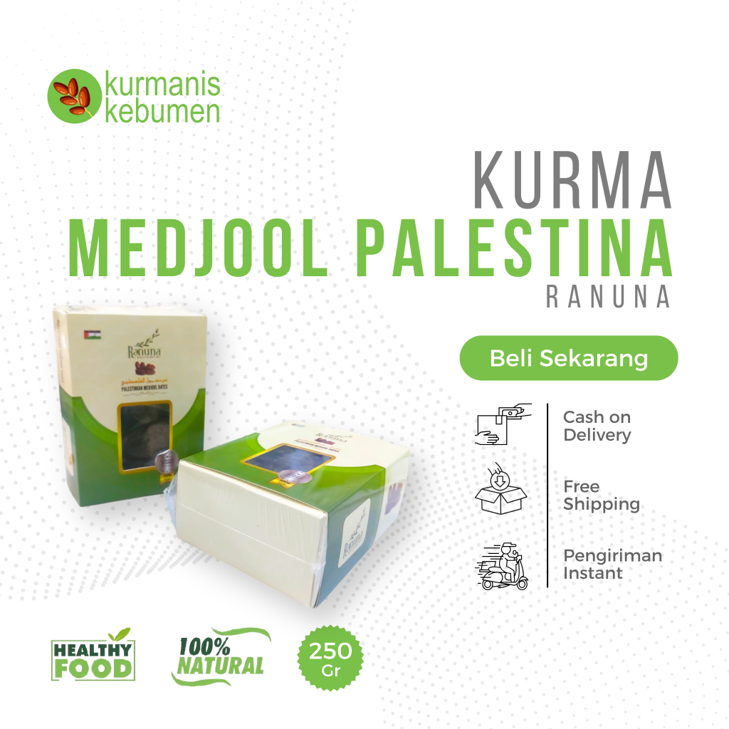 

Ranuna Medjool Palestine Ranunah 250 Gr premium jumbo