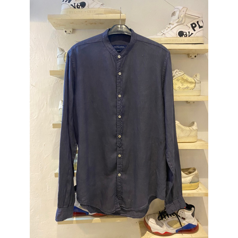 kemeja shanghai lengan panjang ZARAMAN second
