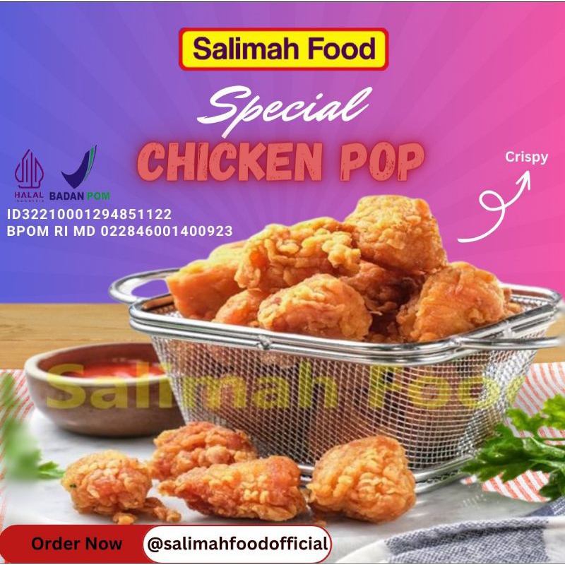 

Chicken Pop Salimah Food Isi 20 pcs 500gr