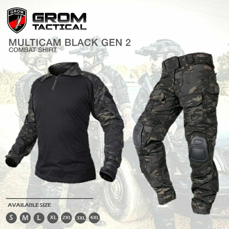 MULTICAM BLACK COMBAT SHIRT BENOIT