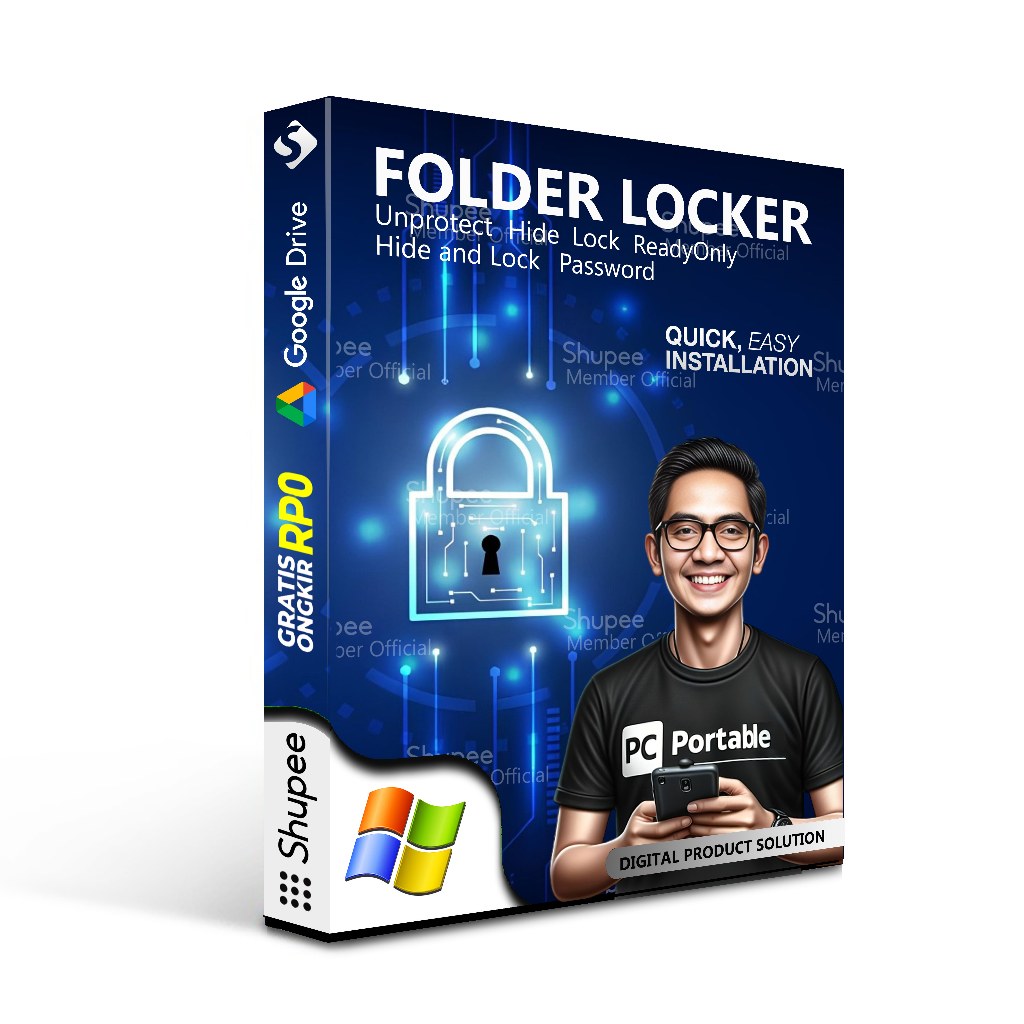 Folder Locker Software  - Unprotect - Hide - Lock - ReadyOnly - Hide and Lock - Password