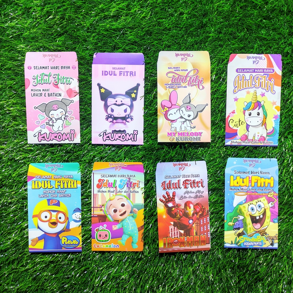

ANGPAU THR LEBARAN RAMADHAN ISI 10 PCS / AMPLOP HARI RAYA RAMADHAN LEBARAN KARAKTER KARTUN MARVEL