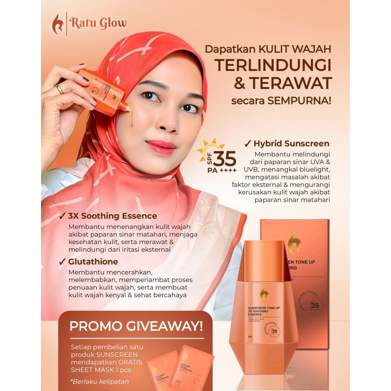 Suncreen Ratu glow bpom