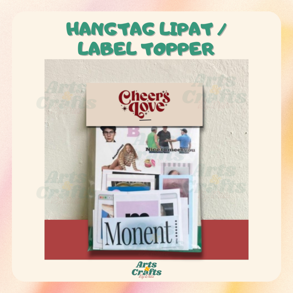 

ARTS&CRAFTS.BYDHILA | S2 | Hang Tag Label Lipat | Label Aksesoris | Kertas Label Gantungan | Topper Bag | Cute Paper | COD