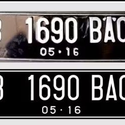 STIKER PLAT NOMOR MOTOR/MOBIL
