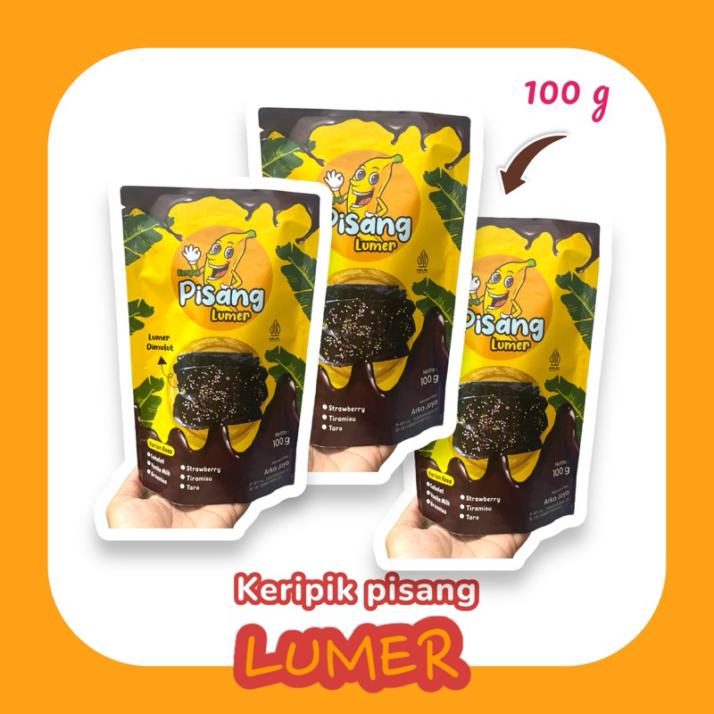 

Termurah!! 100g keripik pisang lumer aneka rasa khas lampung