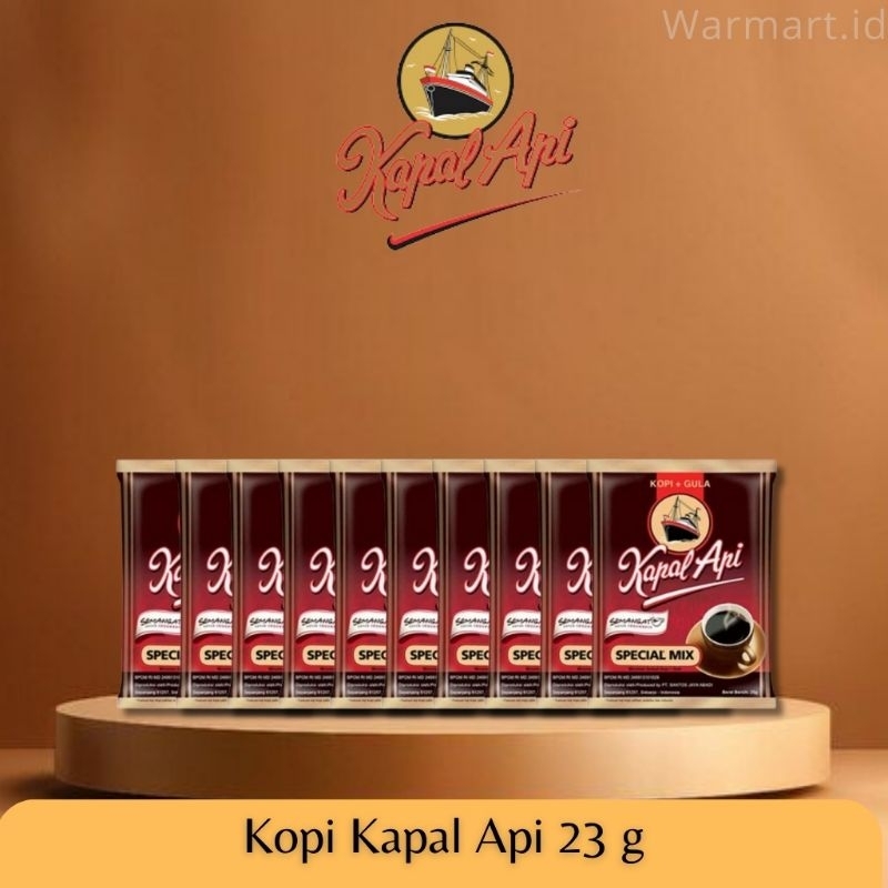 

Kopi Kemasan - Kopi Kapal Api Special Mix 23 g ×10 pcs