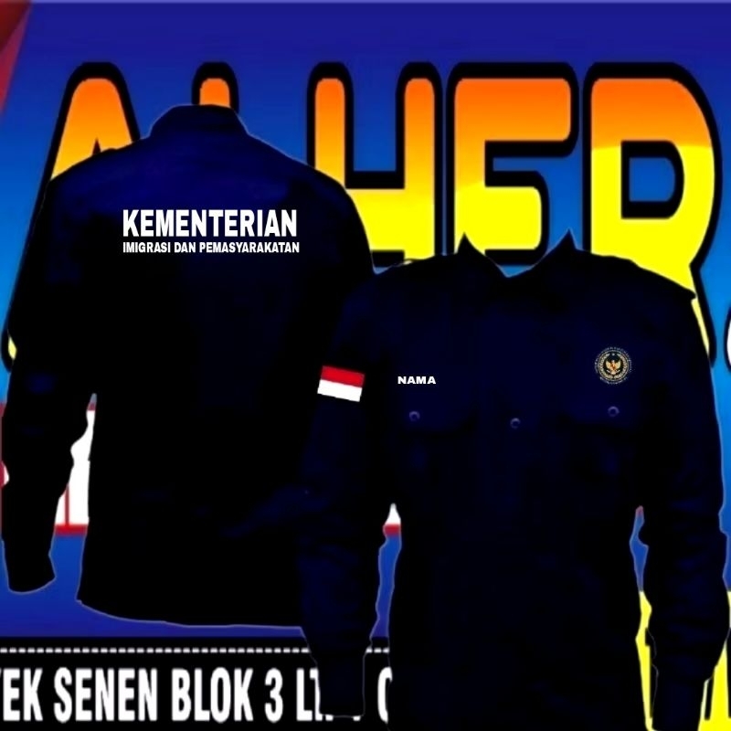 kemeja KEMENTERIAN imigrasi terbaru baju KEMENTERIAN imigrasi seragam kementerian imigrasi Pdh KEMEN