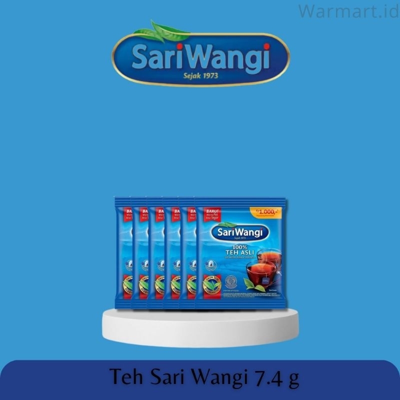 

Teh Celup - Teh Sari Wangi 7.4 g isi 4 Kantong Teh ×6 pcs