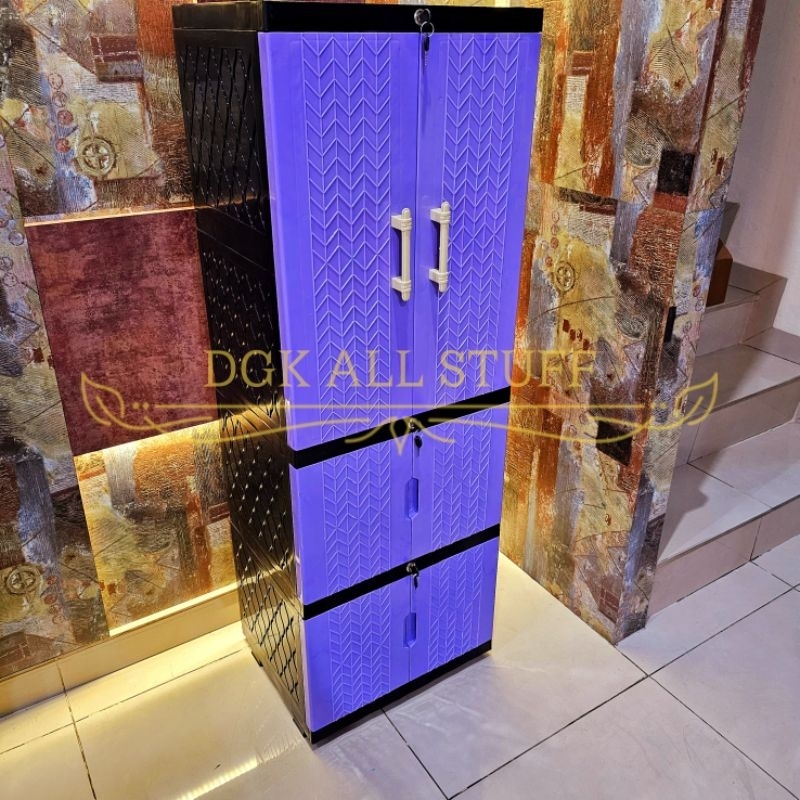 Lemari Kabinet Rak Baju Pakaian Anak Perlengakapan Bayi Dapur Piring Serbaguna Serba guna Plastik 4 