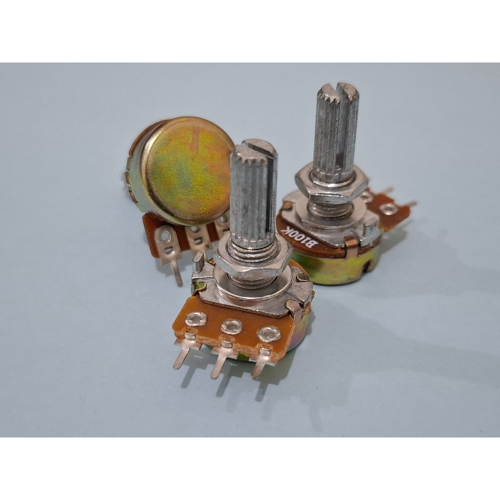 Potensio RRT Kuning MONO 50K / 100K Ohm – Pengatur Volume & Tone Audio