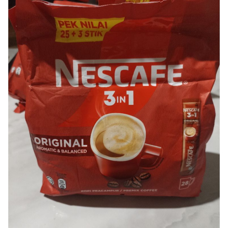 

Nescafe 3in1 Coffee Original Malaysia (28 Stick).