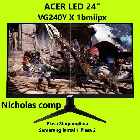 LED Monitor Gaming ACER Nitro VG240Y 23.8" VG240Y X1bmiipx