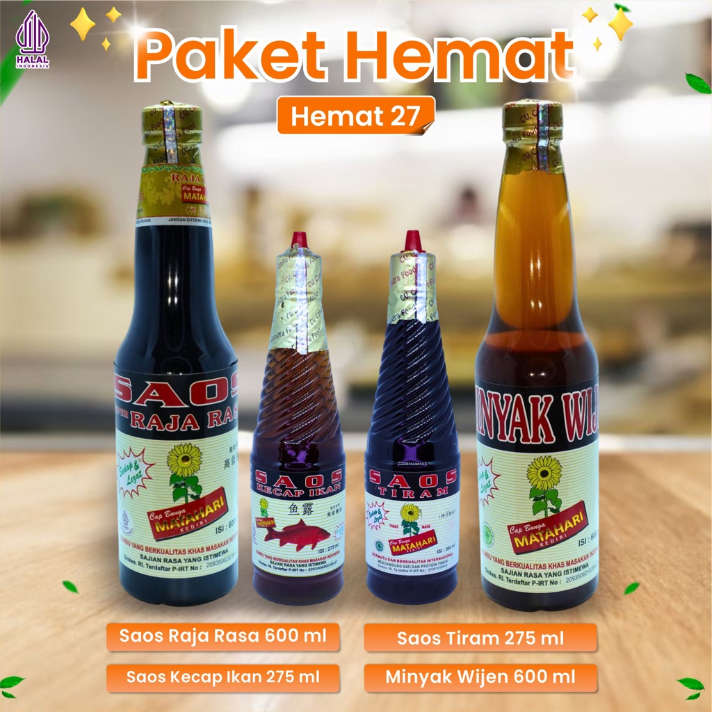 

SAOS BUMBU - SAUCE MAKANAN - KECAP - SEASONING - HEMAT 27