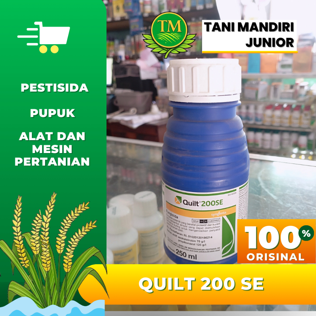 QUILT 200 SE (Fungisida sistemik, bahan aktif : - Azoksistrobin 75 g/l - Propikonazol 125 g/l)