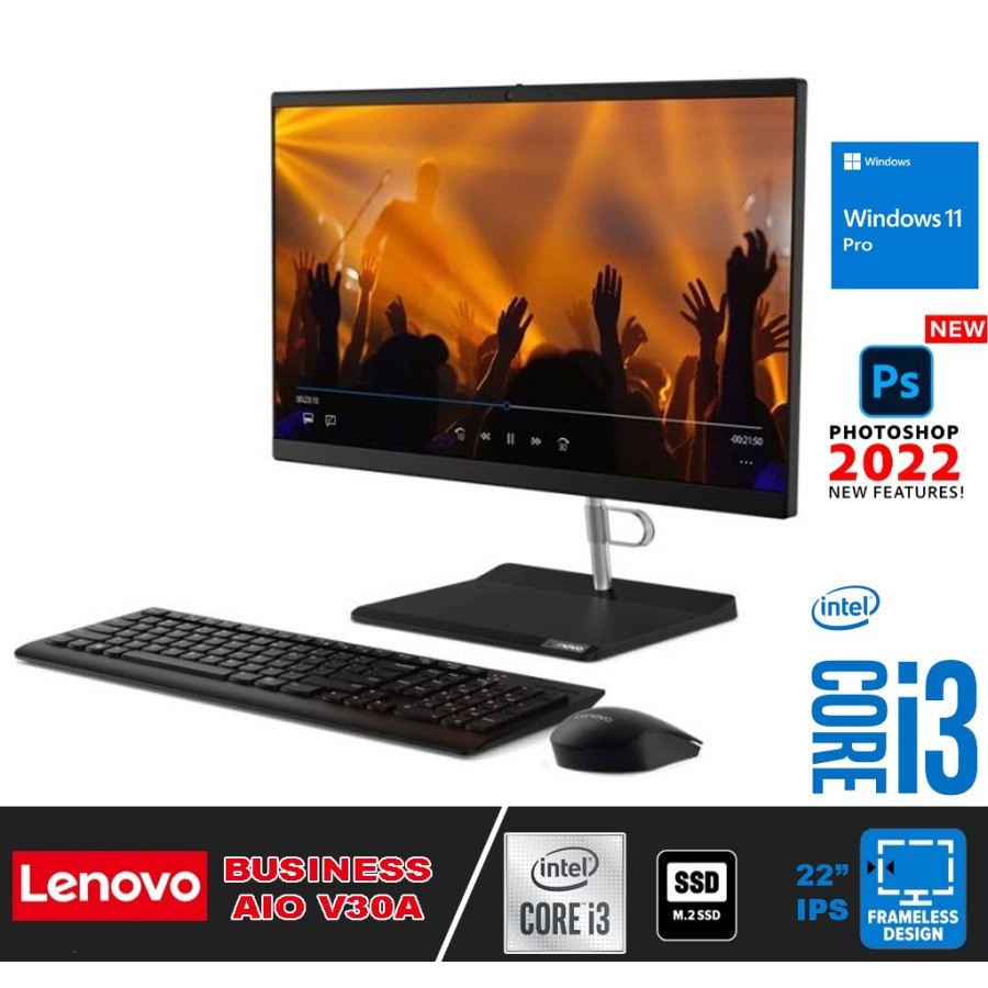 PC AIO Lenovo Business AIO V30A Core i3-1005G1 | 8GB / SSD 512GB | 22" IPS