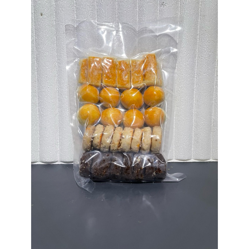 

KUE KERING MIX 350gram (Nastar, Kastengel, kacang Ori, Kacang Coklat)