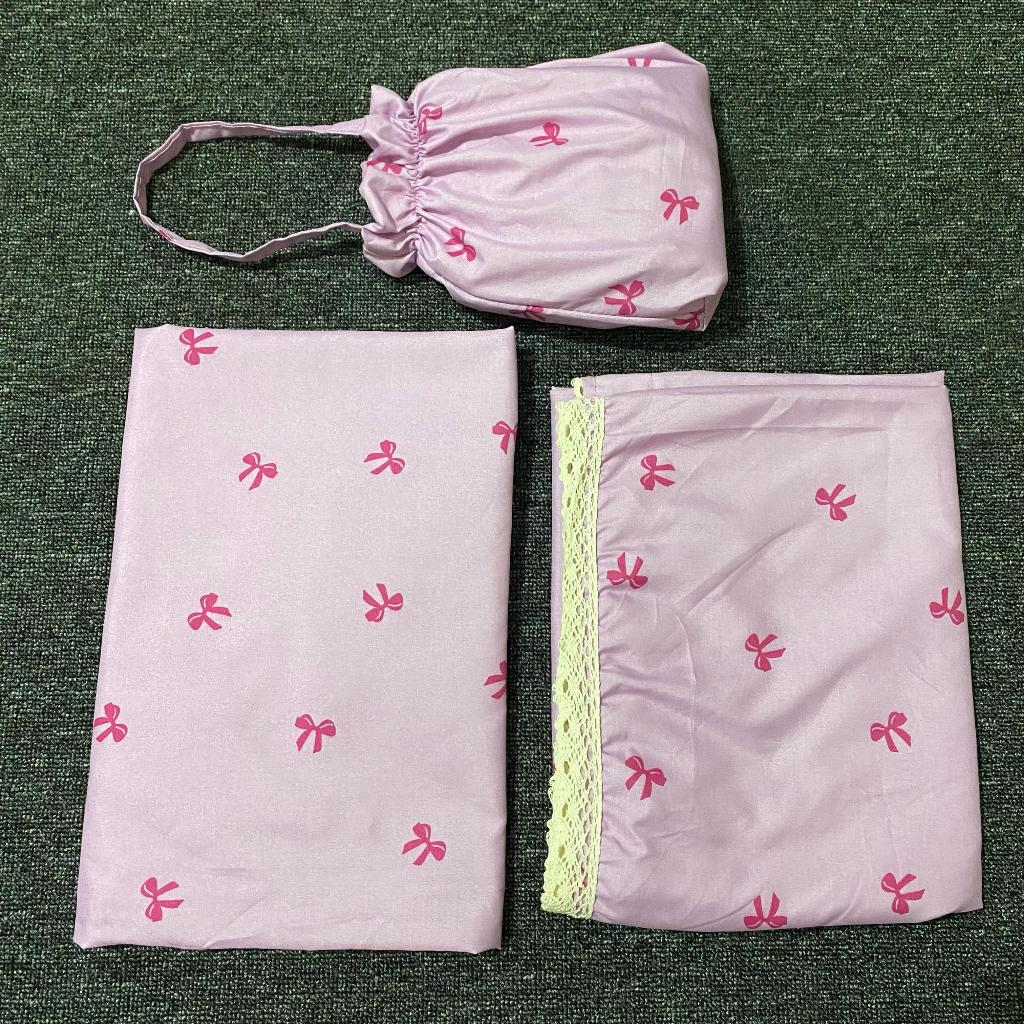 Mukena Dewasa Katun Mikro Motif 2in1 Jumbo Renda