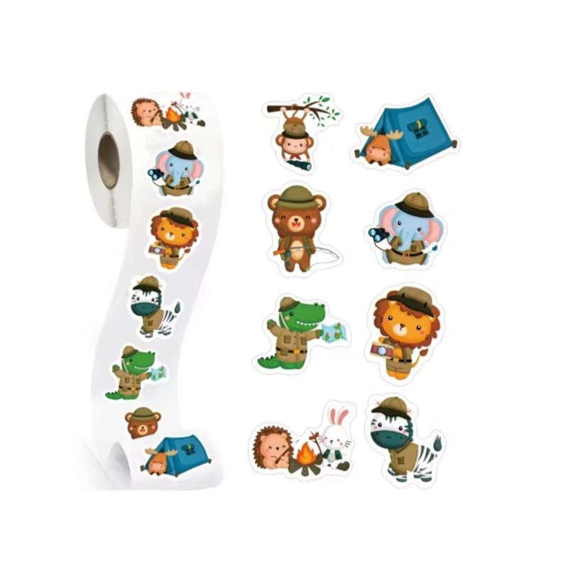 

100 Pcs / 400 Pcs - Stiker Deco Cute Animal