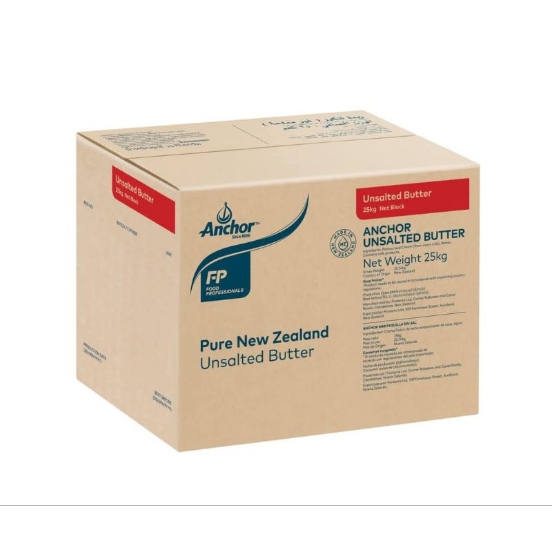 

Anchor Unsalted Butter New Zealand 1Kg
